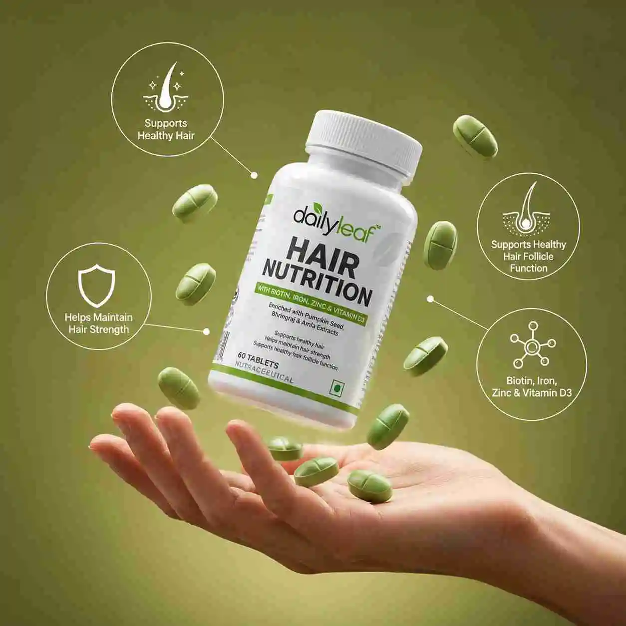 Hair Nutrition Supplement Label